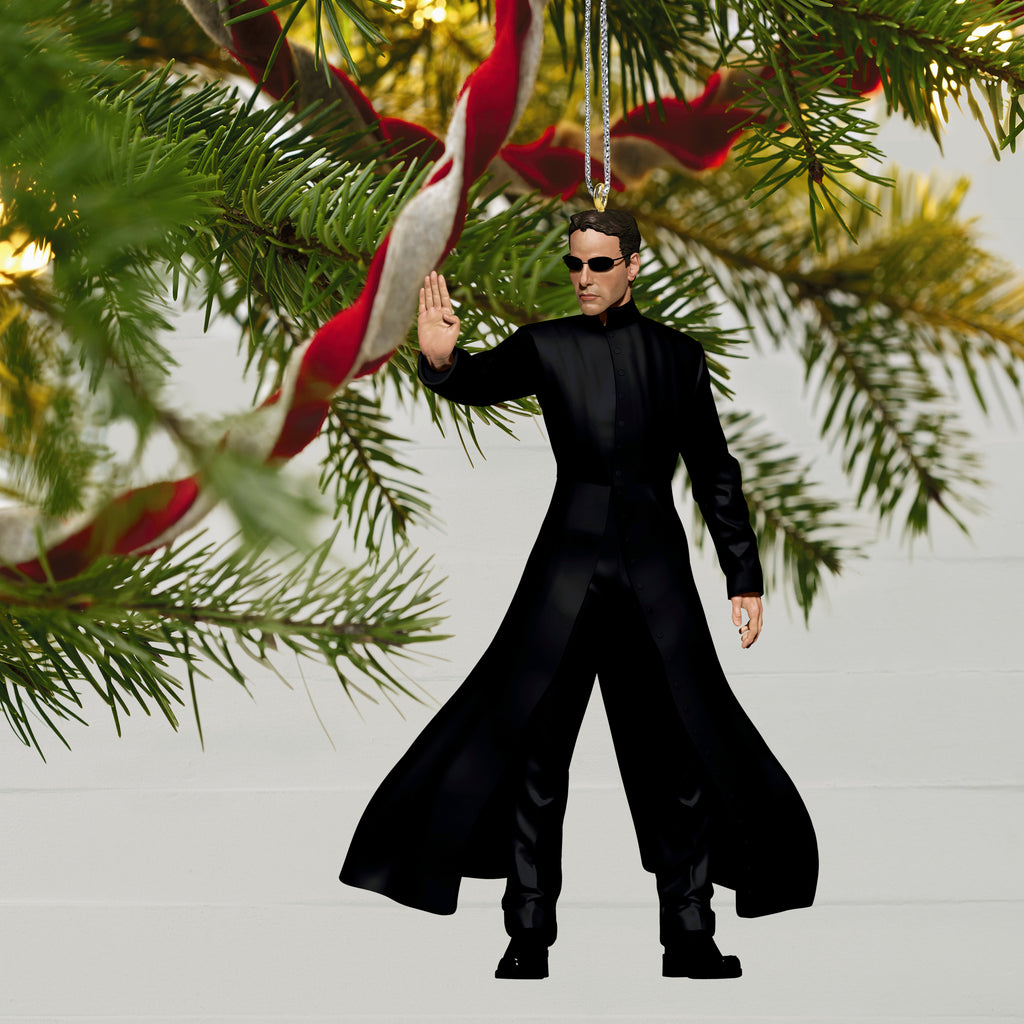 Hallmark 2022 Christmas Keepsake Ornaments. Neo from the Matrix.