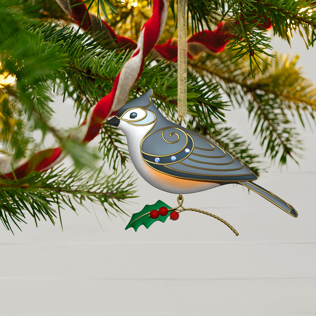 Hallmark 2022 Christmas Keepsake Ornaments. 18th Edition of the Beauty of Birds Series. The Tufted Titmouse.
