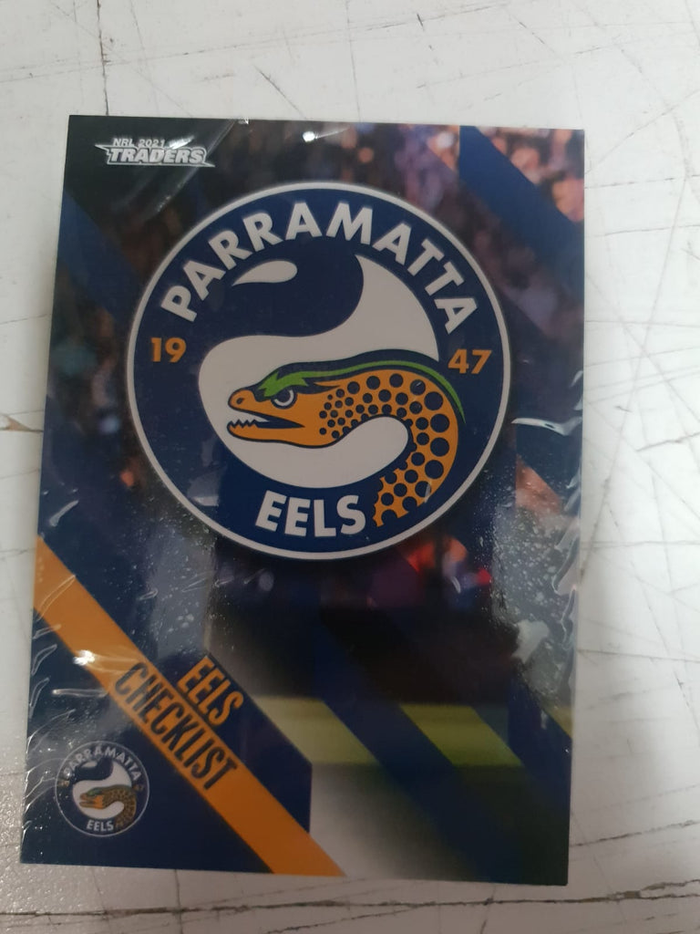 Parramatta Eels Team Set of NRL Traders 2021 Trading Cards Wrapped