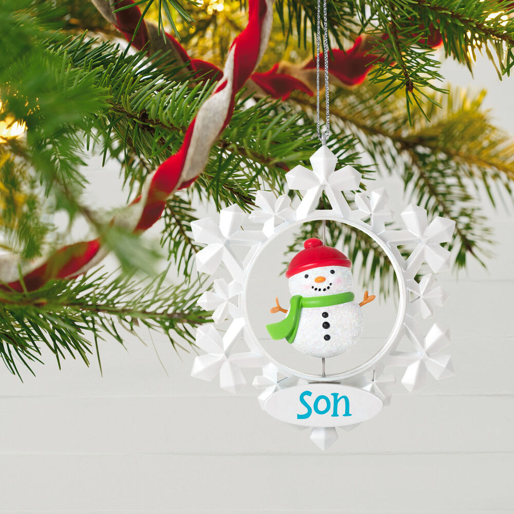 Hallmark Christmas Keepsake Ornament 2021. Snowflake figure for Son.