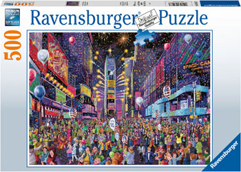 Ravensburger 500 piece jigsaw puzzle titled New Years in Times Square boxed.