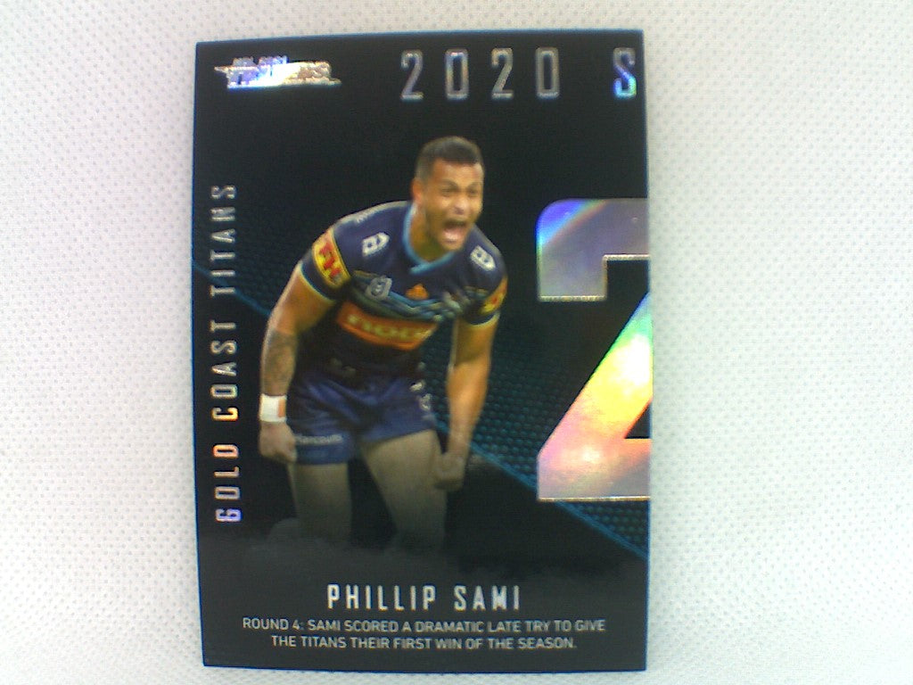 2020 Season to Remember - #13 - Titans - Phillip Sami - NRL Traders 2021