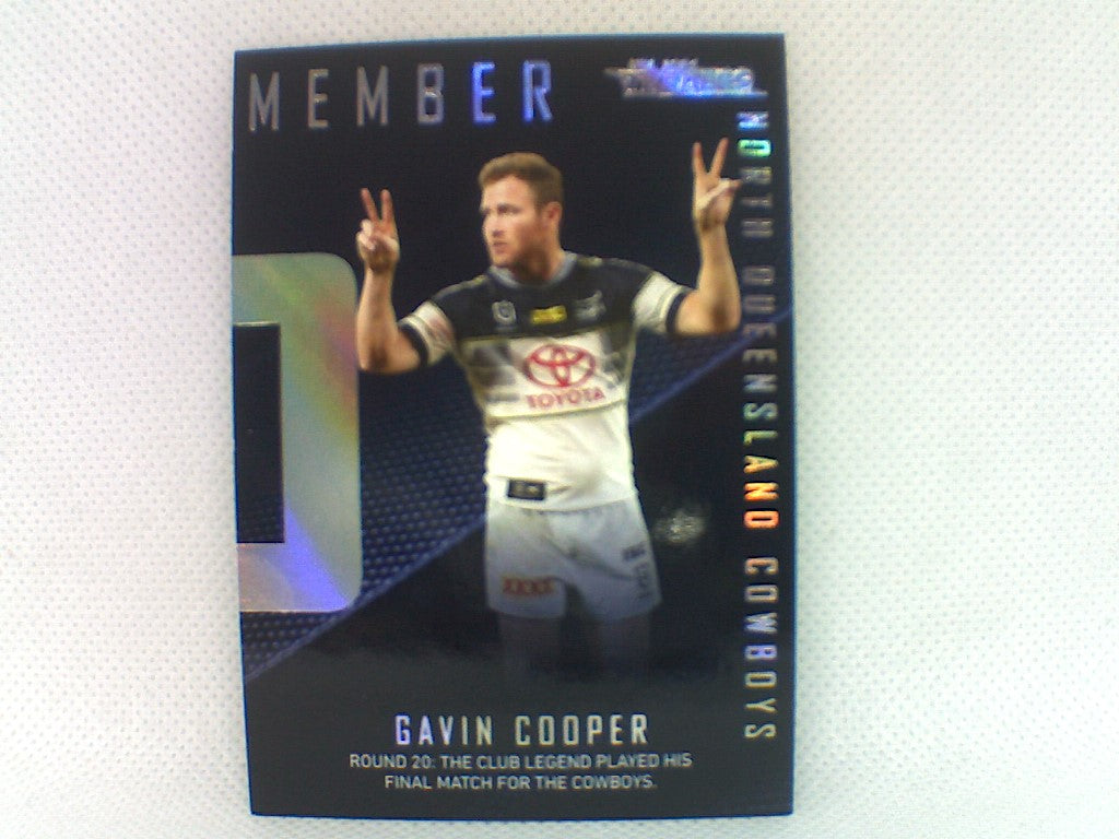 2020 Season to Remember - #27 - Cowboys - Gavin Cooper - NRL Traders 2021