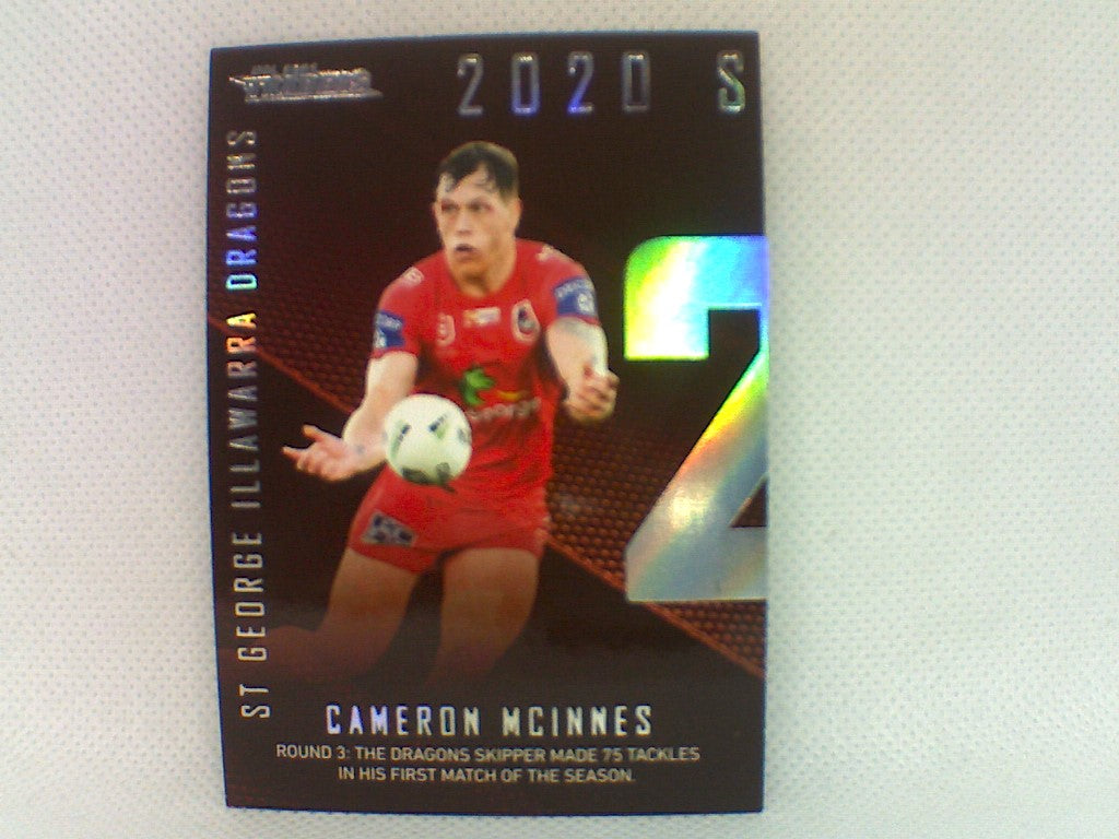 2020 Season to Remember - #37 - Dragons - Cameron McInnes - NRL Traders 2021