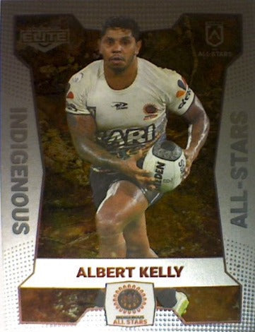 Albert Kelly from the All-Star insert series of 2022 NRL Elite trading cards.