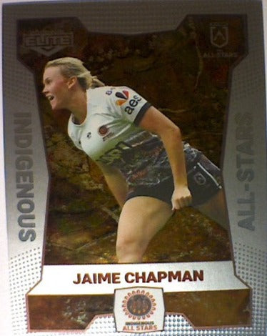 Jaime Chapman from the All-Star insert series of 2022 NRL Elite trading cards.