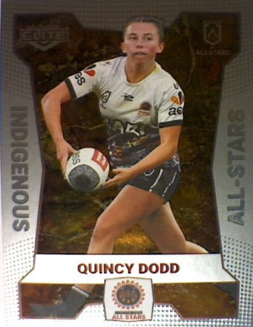 Quincy Dodd from the All-Star insert series of 2022 NRL Elite trading cards.