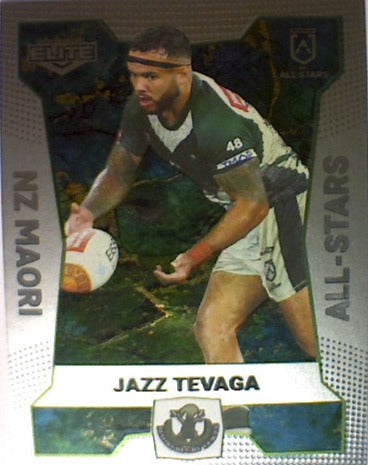 Jazz Tevaga from the All-Star insert series of 2022 NRL Elite trading cards.