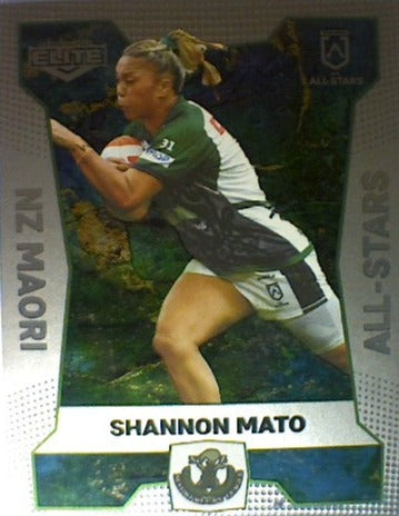 Shannon Mato from the All-Star insert series of 2022 NRL Elite trading cards.