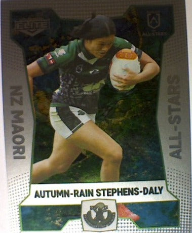 Autumn-Rain Stephens-Daly from the All-Star insert series of 2022 NRL Elite trading cards.