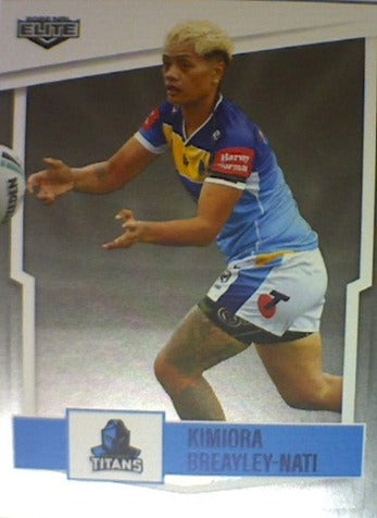 Kimiora Breayley-Nati of the Gold Coast Titans from the NRLW insert series of 2022 NRL Elite trading cards.