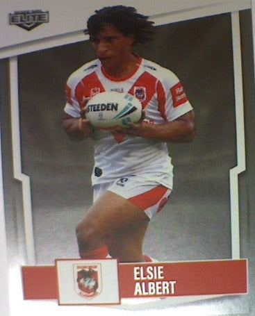 Elsia Albert from the St George Illawarra Dragons from the NRLW insert series of 2022 NRL Elite trading cards.