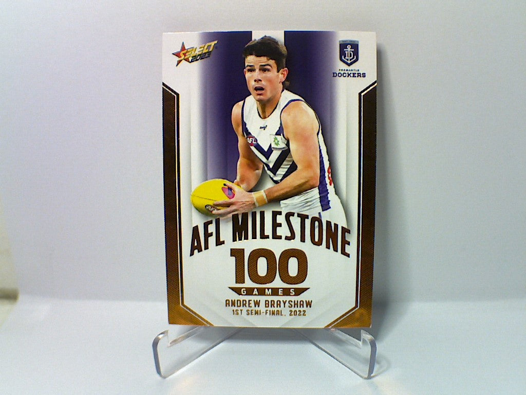 2023 AFL Footy Stars - Milestone Games - MG28 - Andrew Brayshaw -100 Games