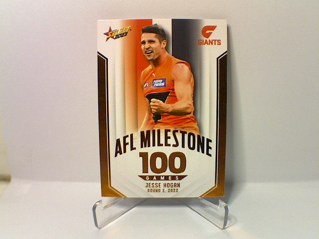 2023 AFL Footy Stars - Milestone Games - MG37 - Jesse Hogan - 100 Games