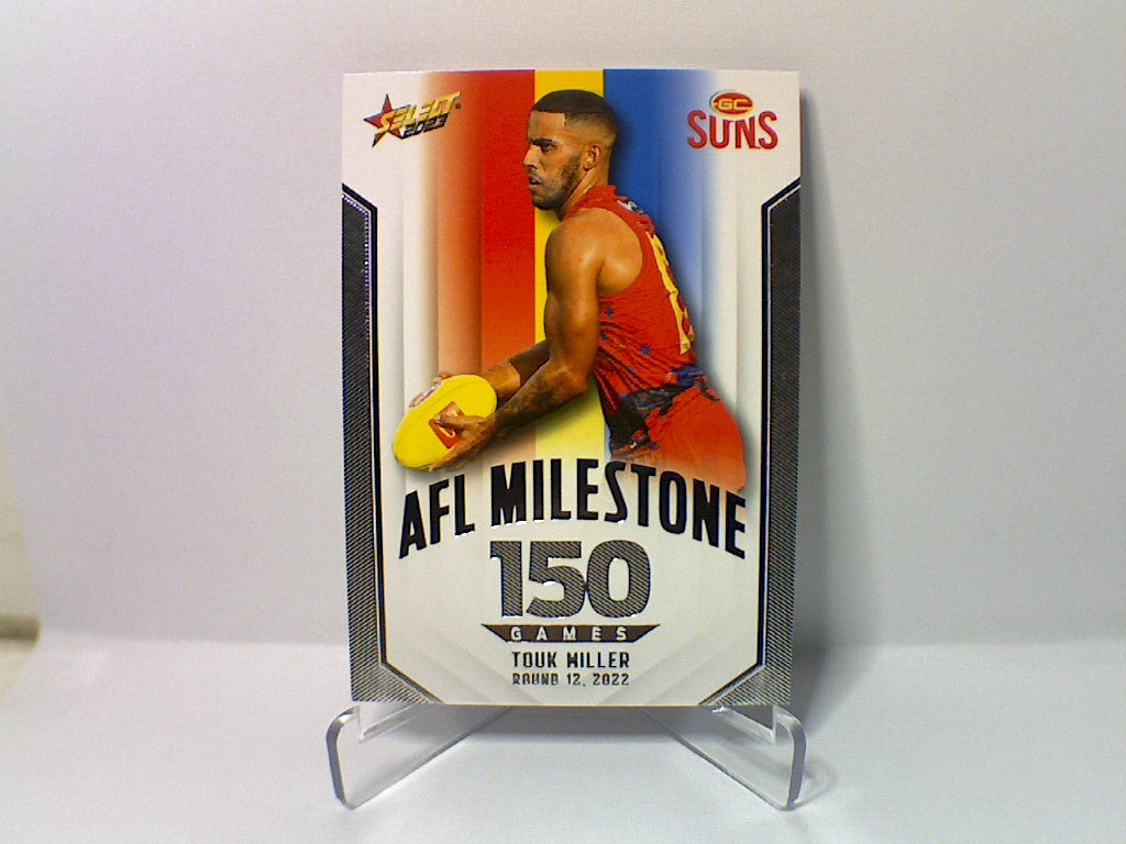 2023 AFL Footy Stars - Milestone Games - MG40 - Touk Millar - 150 Games