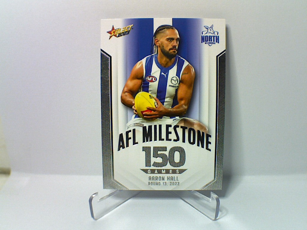 2023 AFL Footy Stars - Milestone Games - MG55 - Aaron Hall - 150 Games