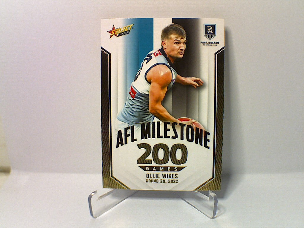 2023 AFL Footy Stars - Milestone Games - MG62 - Ollie Wines - 200 Games