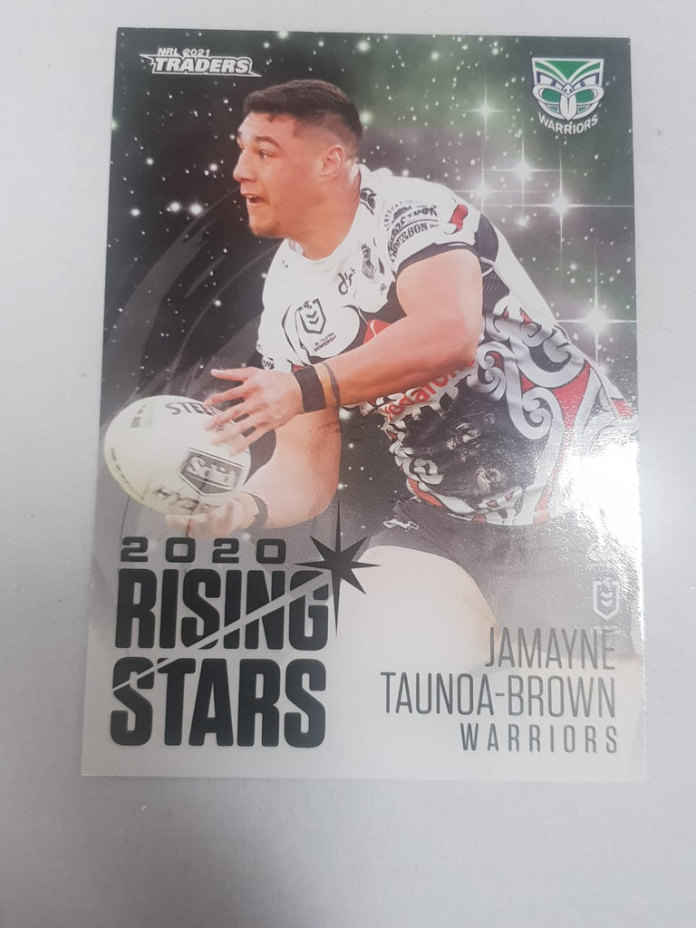 2020 Rising Stars - #45 - Warriors - Jamayne Taunoa-Brown - NRL Traders 2021