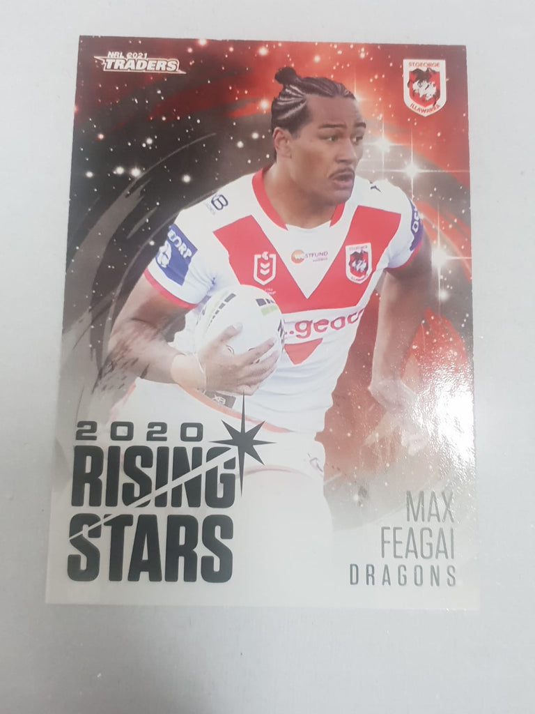 2020 Rising Stars - #39 - Dragons - Max Feagai - NRL Traders 2021
