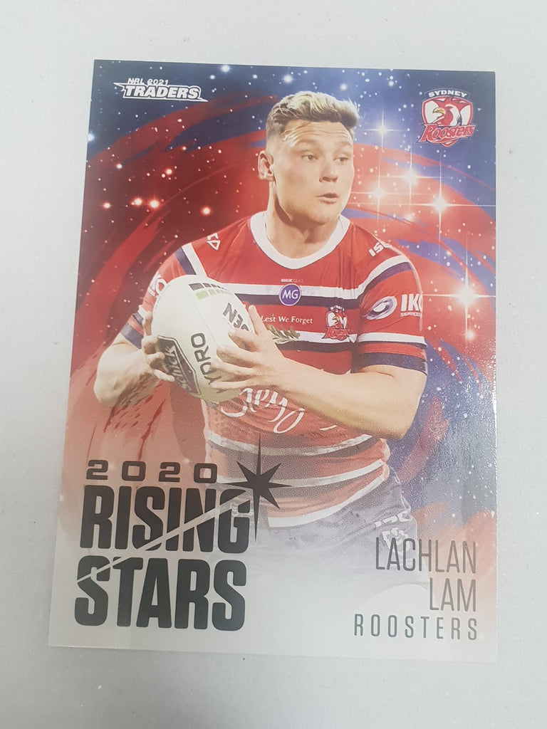 2020 Rising Stars - #40 - Roosters - Lachlan Lam - NRL Traders 2021