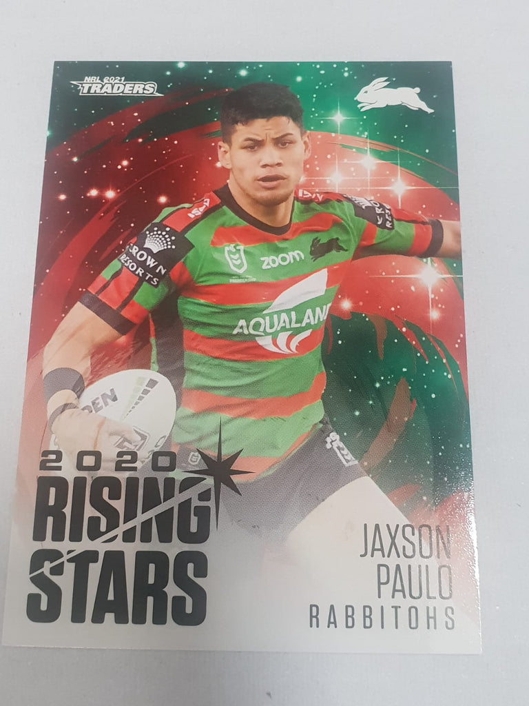 2020 Rising Stars - #35 - Rabbitohs - Jaxson Paulo - NRL Traders 2021