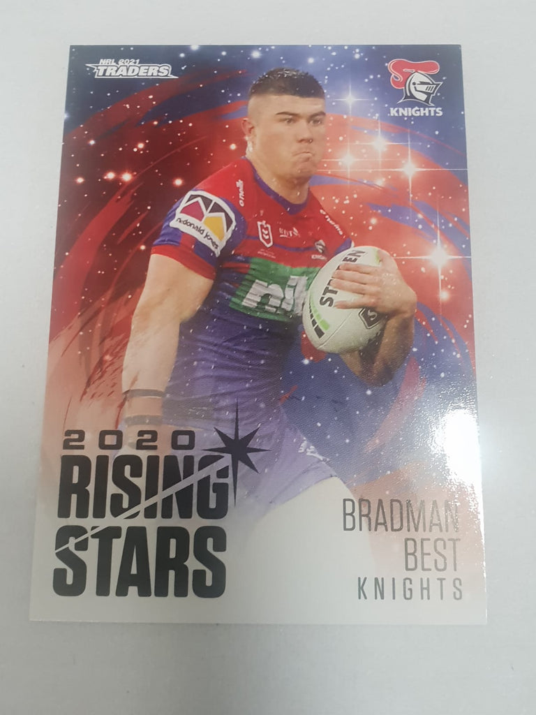 2020 Rising Stars - #22 - Knights - Bradman Best - NRL Traders 2021