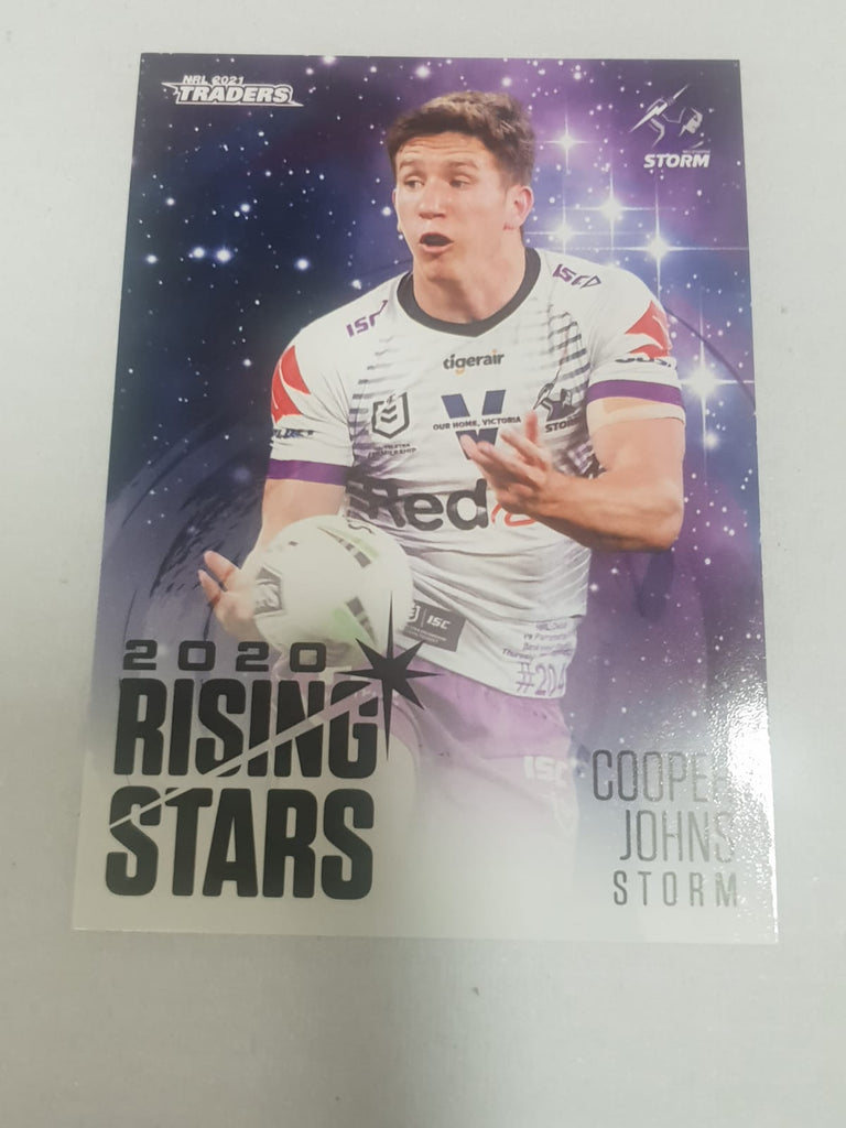 2020 Rising Stars - #20 - Storm - Cooper Johns - NRL Traders 2021