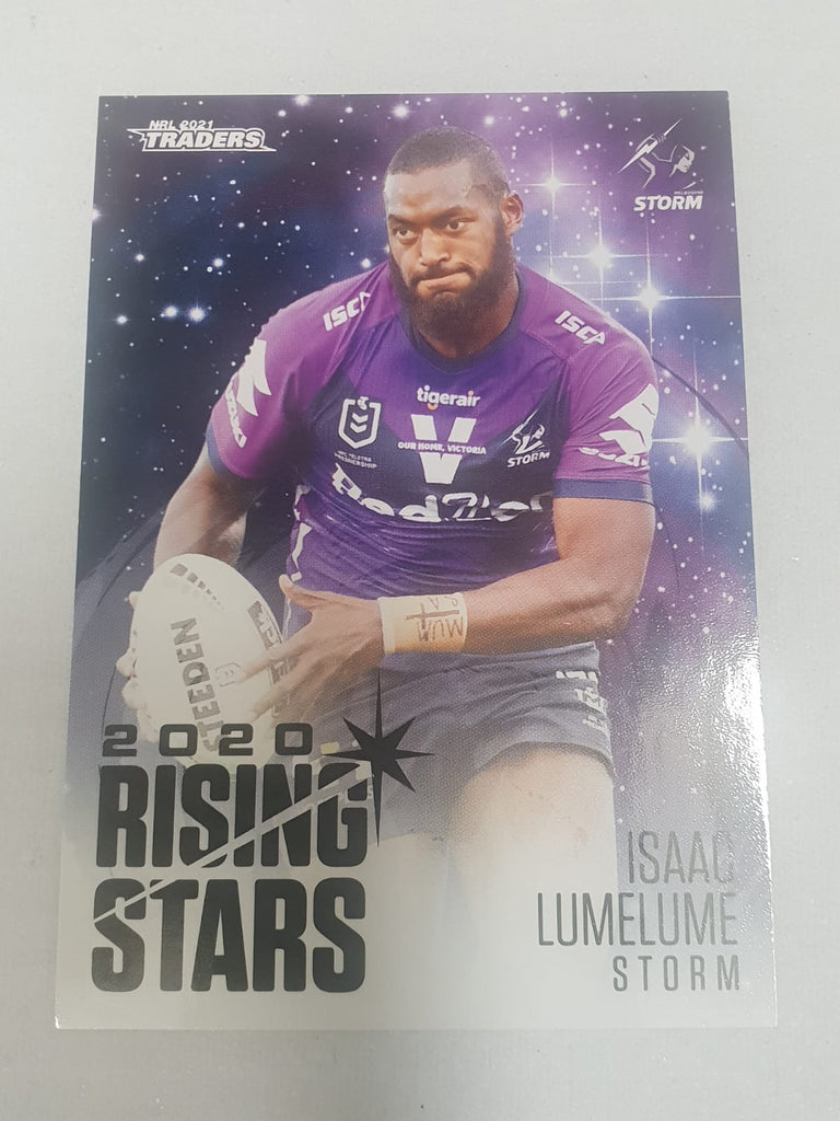 2020 Rising Stars - #21 - Storm - Isaac Lumelume - NRL Traders 2021
