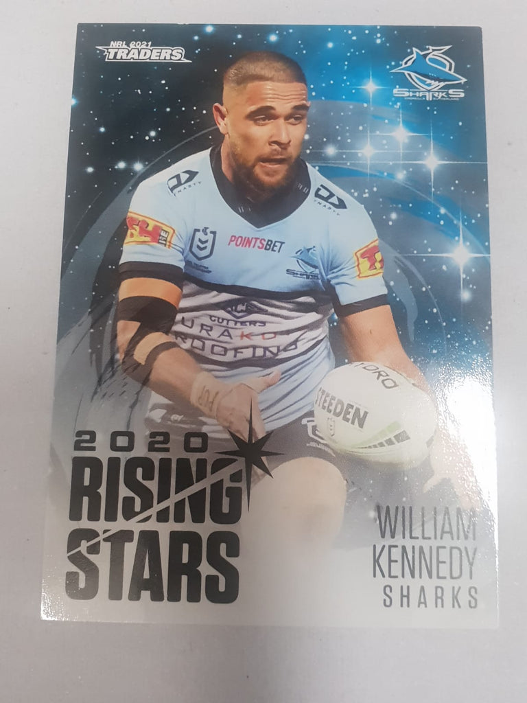 2020 Rising Stars - #10 - Sharks - William Kennedy - NRL Traders 2021