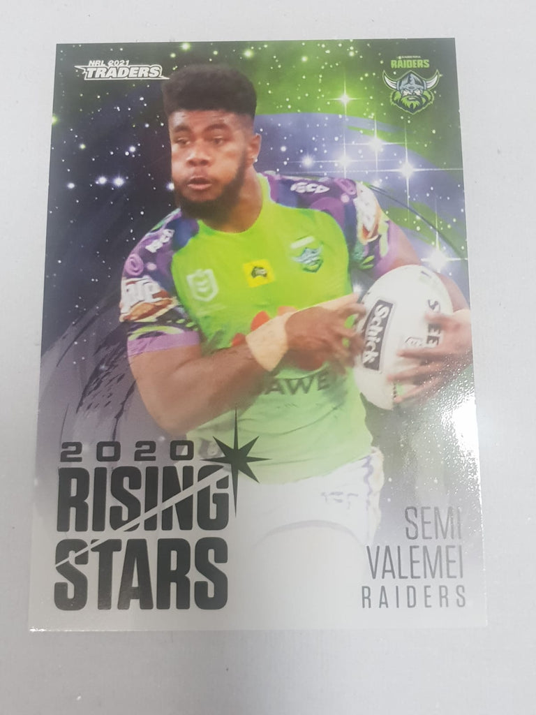 2020 Rising Stars - #6 - Raiders - Semi Valeme - NRL Traders 2021