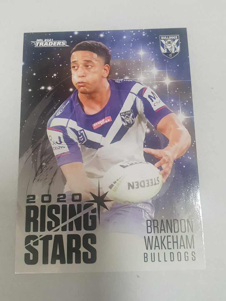 2020 Rising Stars - #9 - Bulldogs - Brandon Wakeham - NRL Traders 2021
