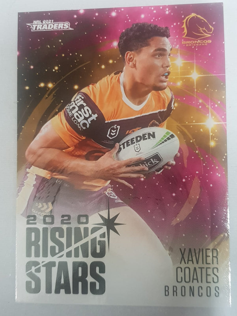 2020 Rising Stars - #1 - Broncos - Xavier Coates - NRL Traders 2021