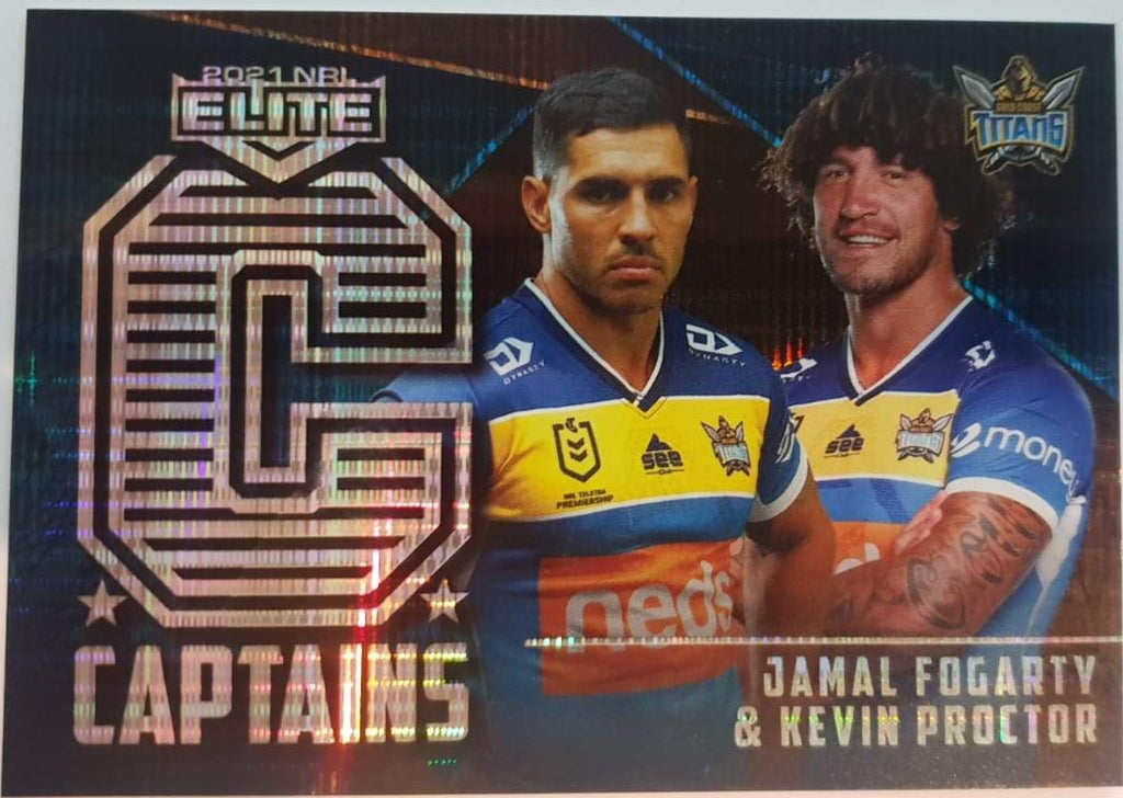 Captains - C5 - Jamal Fogarty & Kevin Proctor - Gold Coast Titans - 2021 Elite NRL
