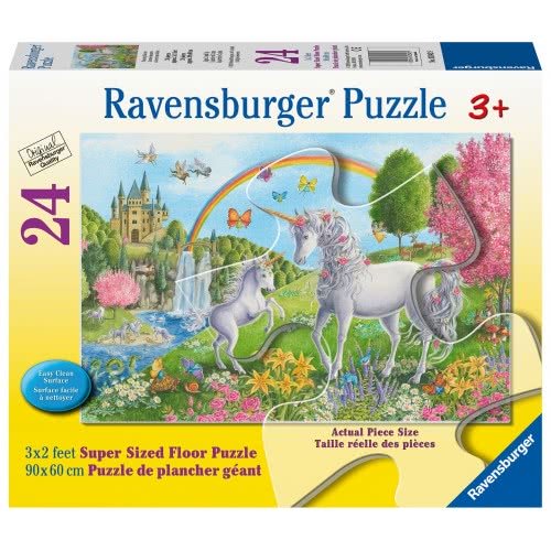 Ravensburger Puzzle, Prancing Unicorns Floor Puzzle, 24XL Pieces