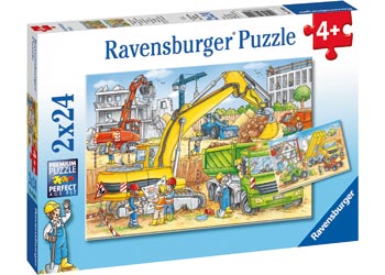 Ravensburger 2x24 piece jigsaw puzzle, Hard at Work.