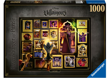 Ravensburger 1000 piece jigsaw puzzle of Disney's Villainous range featuring Jafar.