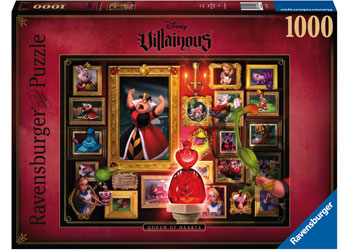 Ravensburger 1000 piece jigsaw puzzle from Disney's Villainous range. Queen of Hearts.