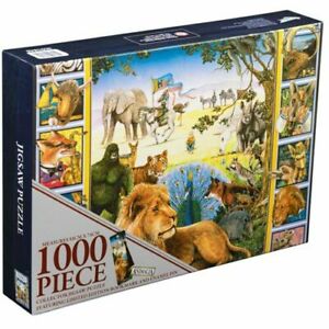 1000 Piece Jigsaw Puzzle of Animalia book cover.