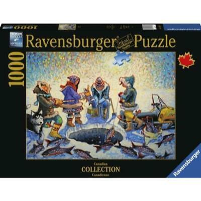 1000 Piece Ravensburger jigsaw puzzle titled Ice Fishing.