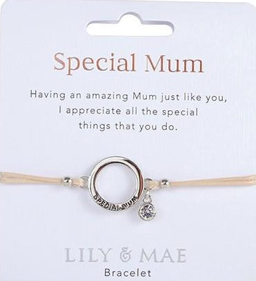 Lily & Mae personalised bracelet for a Special Mum.