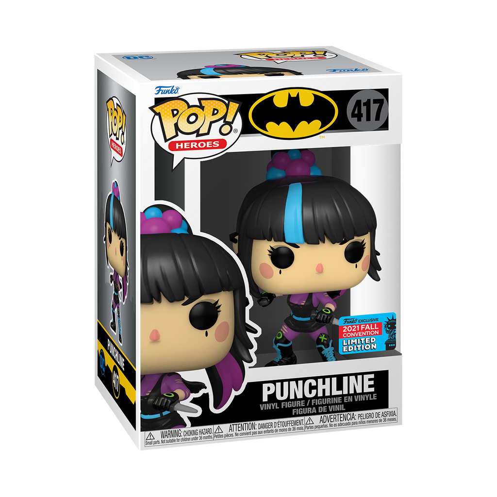 Funko Pop! Vinyl figure of Batman character Punchline from the Festival of Fun 2021.