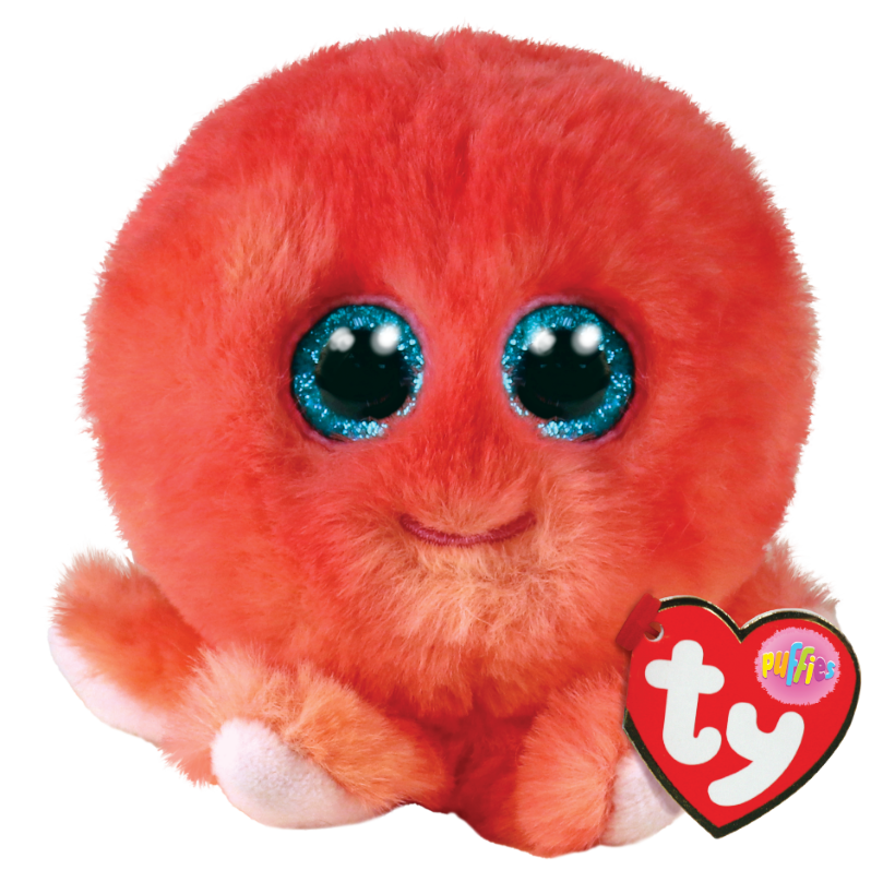 Sheldon the red Octopus Puffies from TY Beanie Boos.